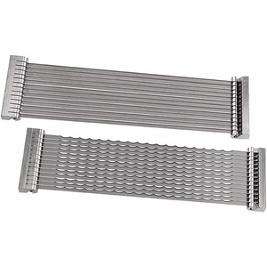 Winco stainless steel replacement blade assemblies for TTS-series tomato slicers, two blade styles shown together