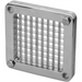 Winco replacement blade for HFC-series French fry cutter, stainless steel frame with medium cut grid, angled view