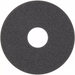 Winco replacement sponge for glass rimmer, round dark grey foam disc with centre hole, top view