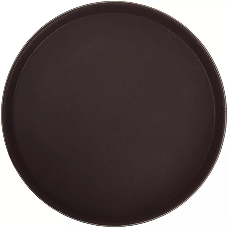 Winco Round Easy-Hold Rubber-Lined Tray - Various Sizes-Phoenix Food Equipment