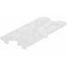 Winco SP Series polycarbonate drain shelf, translucent white with drainage holes, long narrow sixth size option