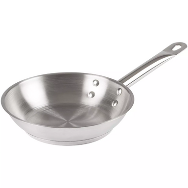 Winco SSFP Series Stainless Steel Fry Pan - Various Sizes-Phoenix Food Equipment