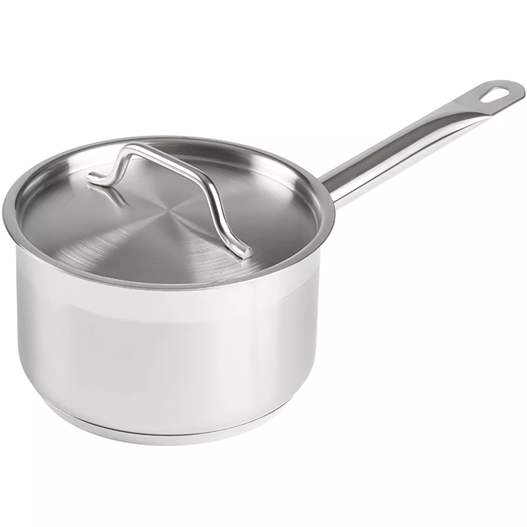 Winco SSSP-Series Stainless Steel Sauce Pan With Cover - Various Sizes-Phoenix Food Equipment