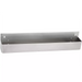 Winco single stainless steel speed bar rail with keyhole wall-mount slots, longer size option, angled front view