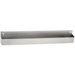 Winco single stainless steel speed bar rail with shallow trough and keyhole mounting slots, longest size option