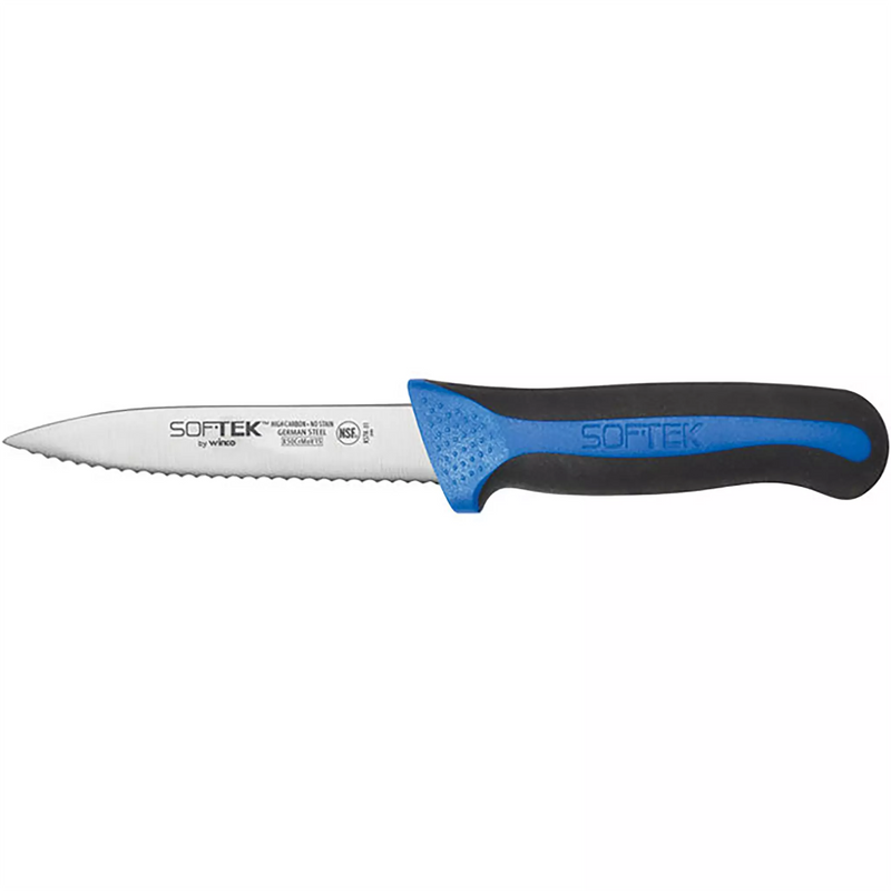 Winco Sof-Tek™ 3 1/2″ Serrated Paring Knife, 2-Pieces/Pack-Phoenix Food Equipment