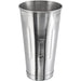 Winco stainless steel 30 oz replacement malt cup, tall tapered mirror-finish milkshake mixing cup