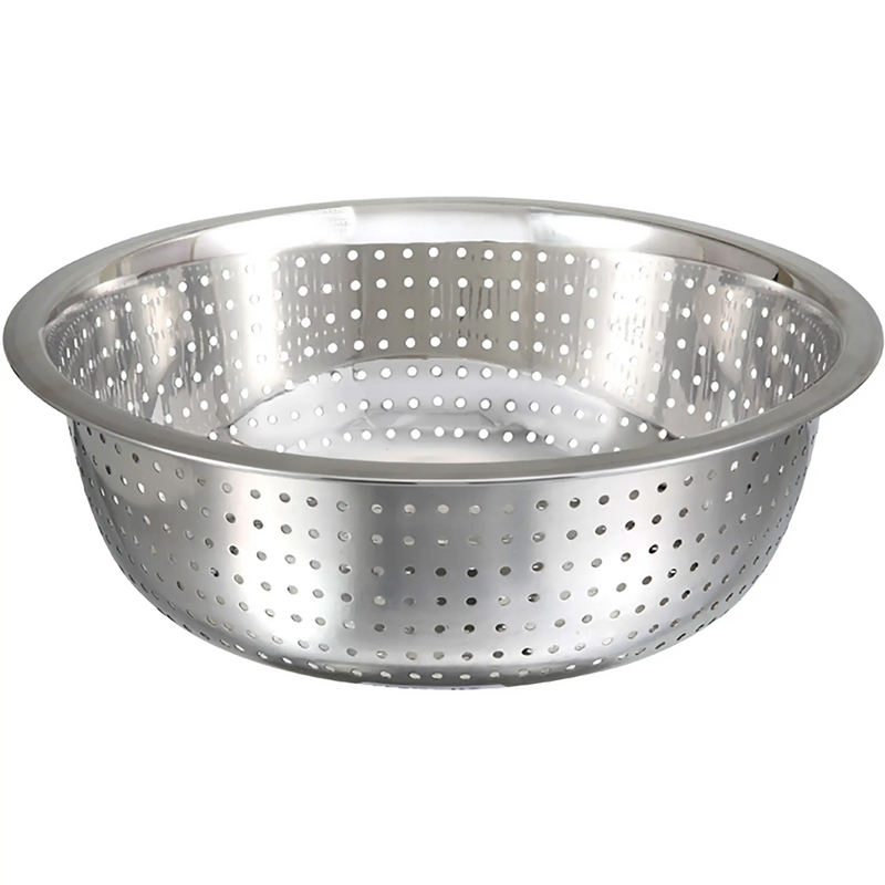 Winco Stainless Steel Chinese Style Colanders-Phoenix Food Equipment