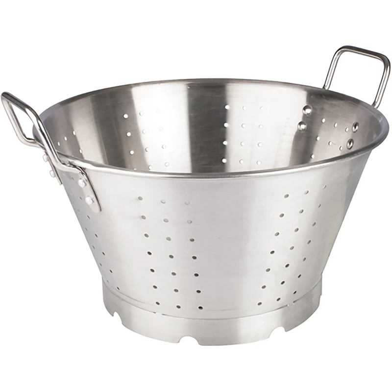 Winco Stainless Steel Colander With Handles And Base-Phoenix Food Equipment