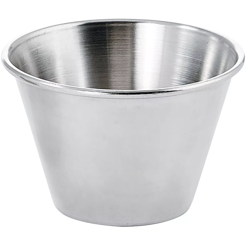 Winco Stainless Steel Condiment Cup (Pack of 12) - Various Sizes-Phoenix Food Equipment