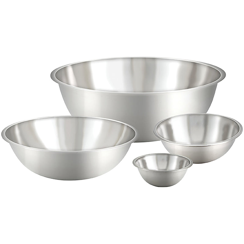 Winco Stainless Steel Economy Mixing Bowl - Various Sizes-Phoenix Food Equipment