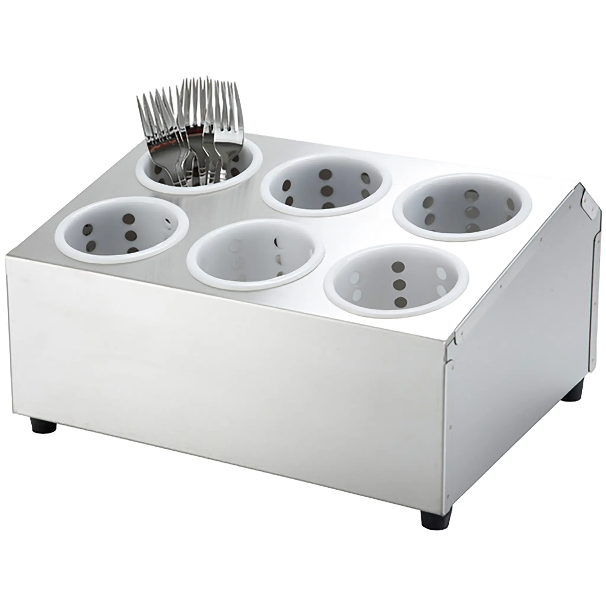 Winco Stainless Steel Flatware Cylinder Holder - Various Sizes-Phoenix Food Equipment