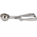 Winco stainless steel squeeze disher portioner with spring-loaded handle, fourth size option