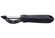 Winco straight peeler with soft grip handle, second style option with swivel stainless blade and black handle