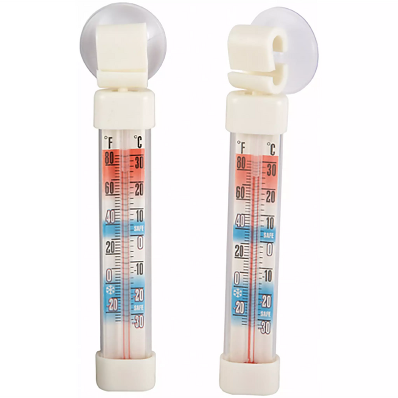 Winco Suction Cup Refrigerator/Freezer Thermometer (Pack of 2)-Phoenix Food Equipment