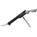 Winco waiter's corkscrew in black with folding foil knife, steel worm and double-hinged bottle lever