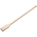 Winco wooden stirring paddle, long size option with a narrow flat blade and extra-long natural hardwood handle