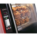 Alto-Shaam AR-7E electric chicken rotisserie, close-up of the digital control panel beside the glass door with chickens